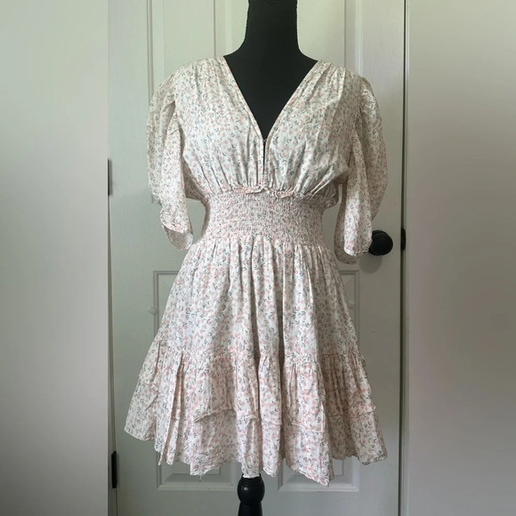 Cleobella Sadie Mini Dress in Ditzy Floral. Size Large. - Picture 5 of 9